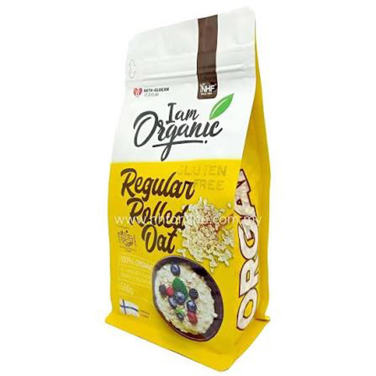 NHF I Am Organic Regular Rolled Oats (500g) Oats
